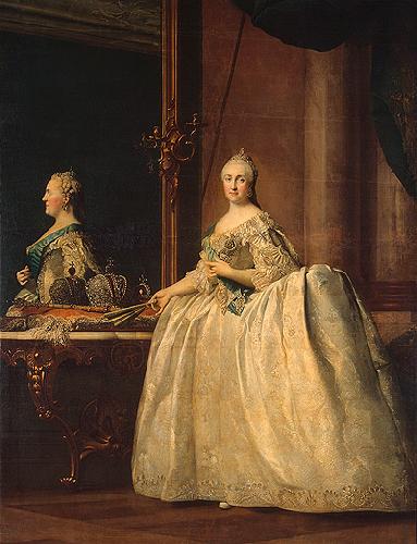 Jan Josef Horemans the Elder Catherine II of Russia in the mirror